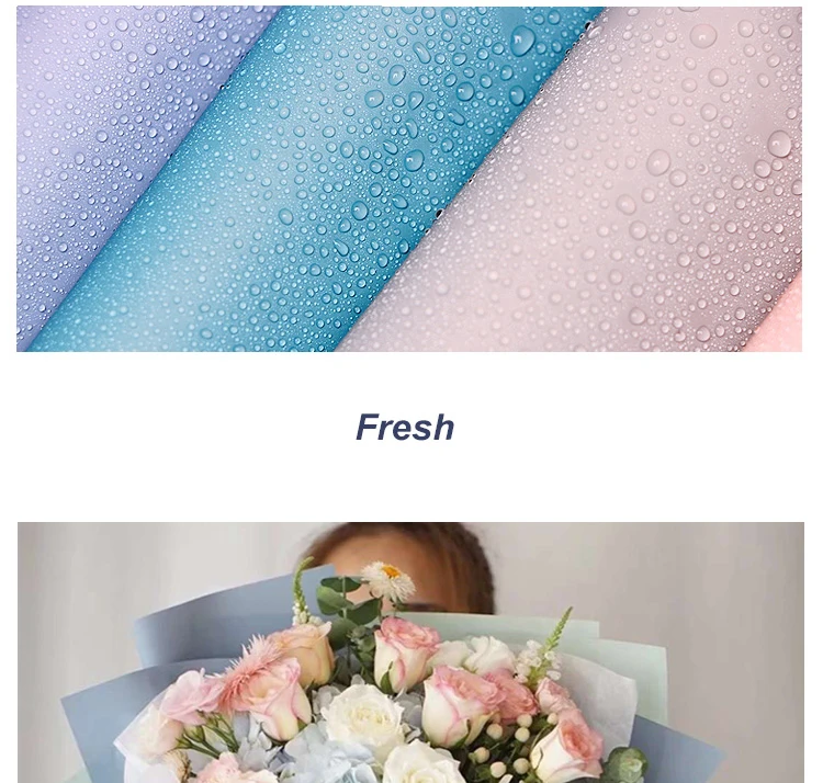 10 шт. корейский водонепроницаемый цветок оберточная бумага DIY Цветы Подарки Упаковка цветок Свадебный декор букета двухцветная бумажная бумага