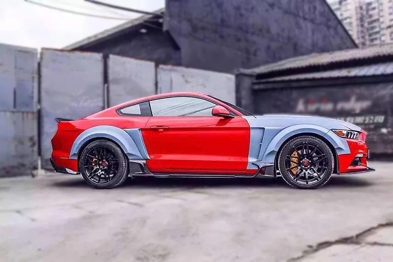 2015 Mustang KT Style Side Skirt Add On(1)