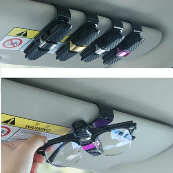 

Car Glasses Holder Clip Case Sunglasses Eyeglasses Ticket Card Clip Holder Mount 180 Rotational for bmw benz porsche volvo etc.