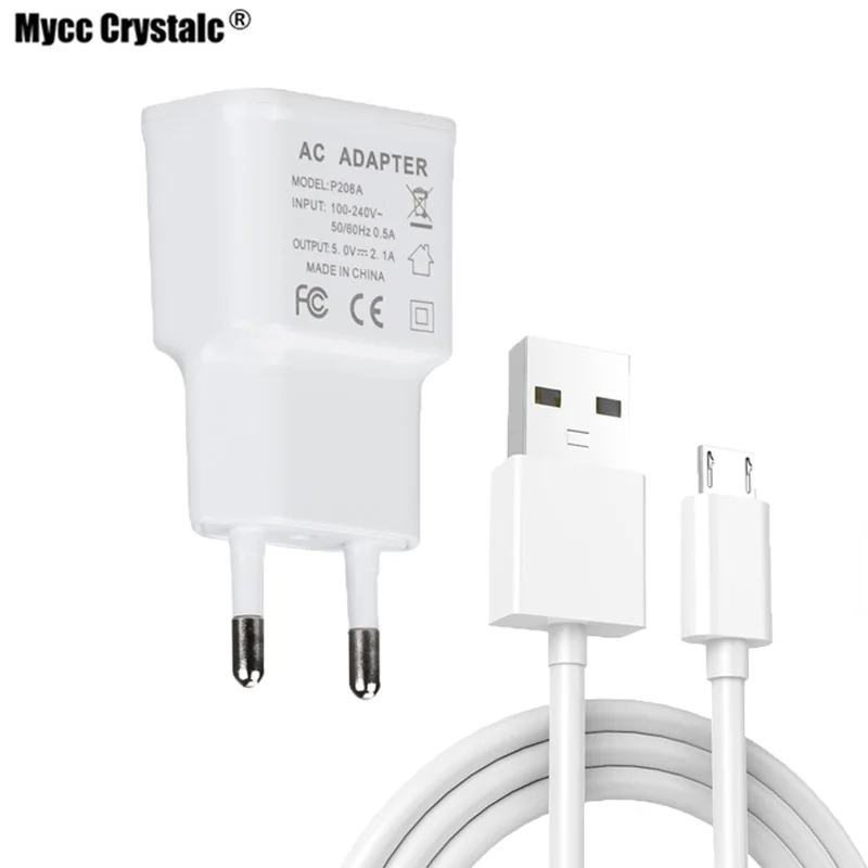 Micro USB Wall Charger Adapter For BQ 5022 Bond BQS 5070 Magic 5050 5020 4072 5059 Strike Selfie Mini Power 1M Micro USB Cable