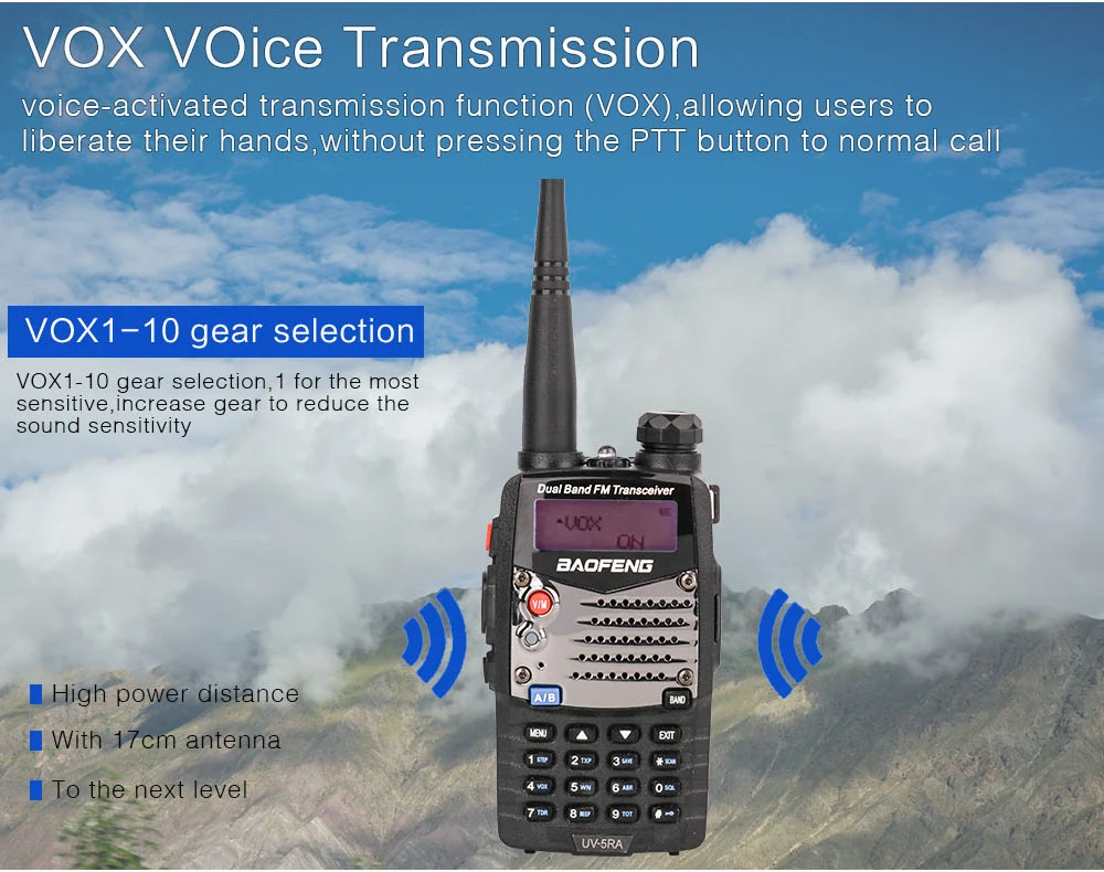 Baofeng UV-5RA VUHF 136-174400-520MHz Dual-Band Two-way Radio Walkie Talkie for UV 5RA cb portable radio (8)