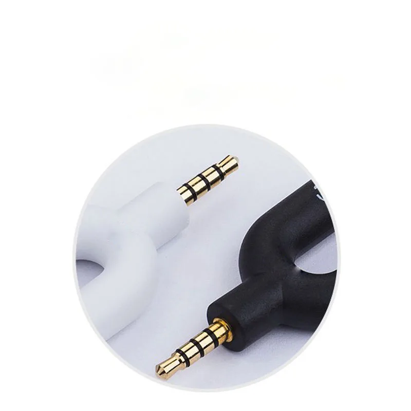 5pcs High Quality Headphone Splitter 1 is Divided Into 2 Couples Share Headset Cable Adapter Jack 3 5mm Audio Connector