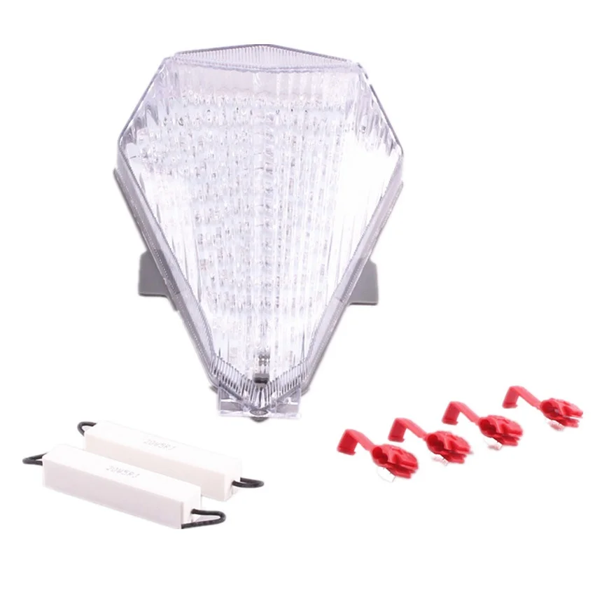 

Motorcycle LED Integrated Turn Signal Tail Light For Yamaha YZF R6 2006 2007 Clear