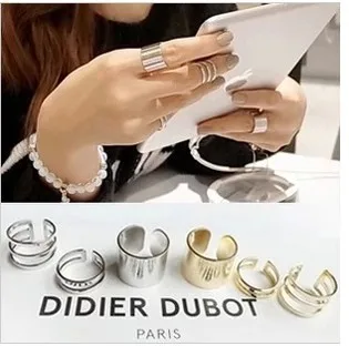 

Hot Sale 3pcs/lot Shiny Punk Polish Silver Plated Stack Plain Band Midi Mid Finger Knuckle Ring Set Rock Opened Rings
