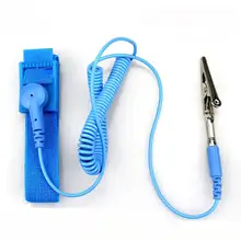 200 шт Регулируемый Антистатический браслет электростатический ESD discharge кабель многоразовый ремешок на запястье с заземлением