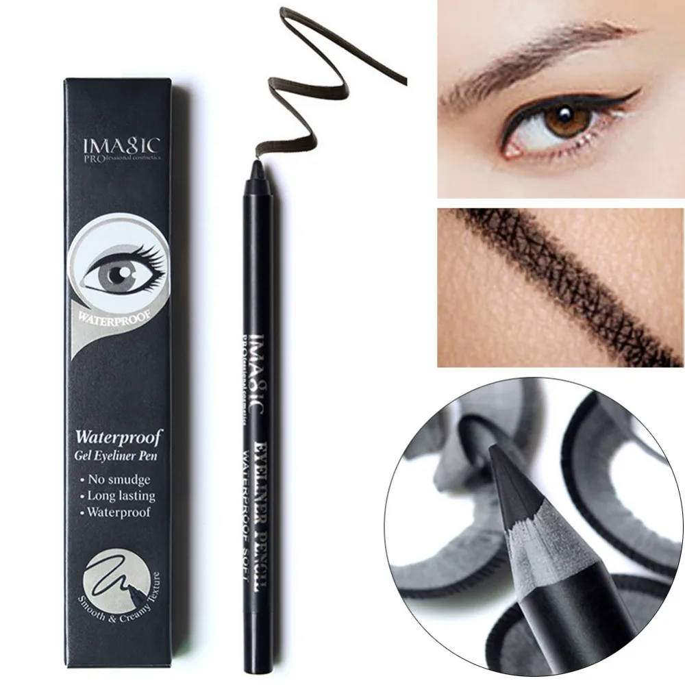 Imagic Brand Pro Women 1pcs Black Waterproof Eyeliner Pen Pencil Makeup