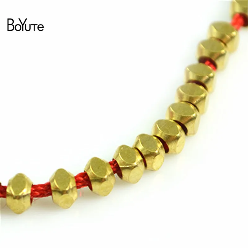 BoYuTe 200Pcs 32.3MM 42.8MM Metal Brass Square Shape Nepal Prayer Beads Diy Hand Made Beads Jewelry Making (1)