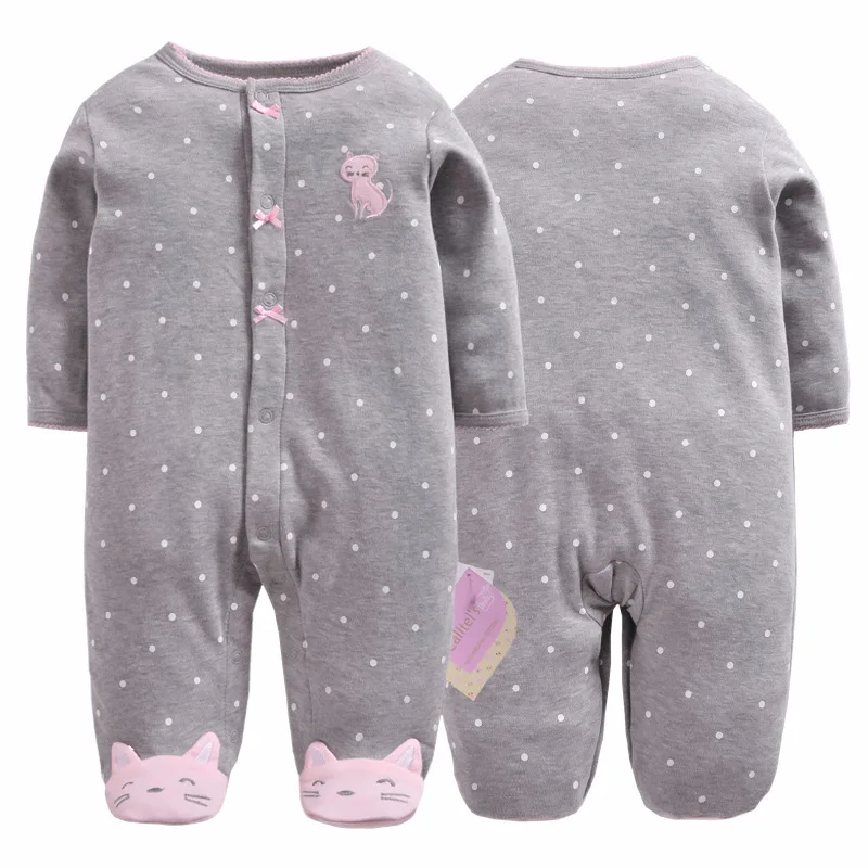 2018 pijamas de bebé niños mono de dibujos animados mapache bebés bebé Niñas Ropa mono 2018 pijamas de bebé niños mono de dibujos animados mapache bebés bebé Niñas Ropa mono