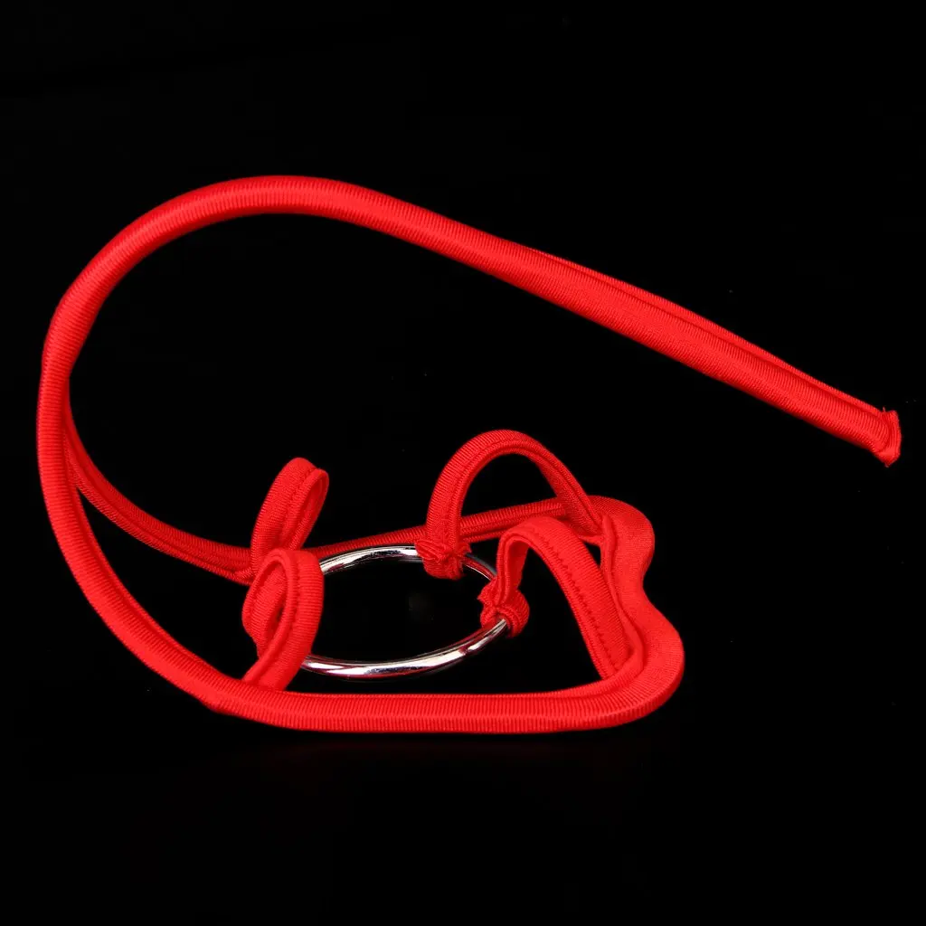 

2017 NEW Sexy Men's C-string Thong Visible Underwear Panty w/Ring (Red)