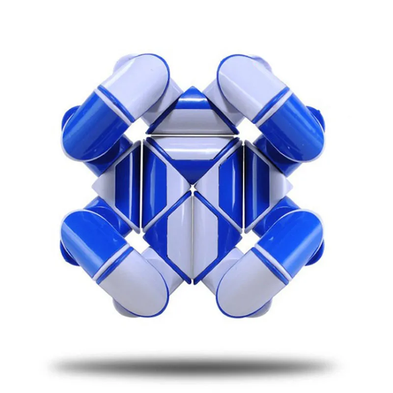Волшебный куб головоломка случайный цвет крутая Змея Магический разнообразие популярный поворот снятие стресса трансформируемый пазл дропшиппинг