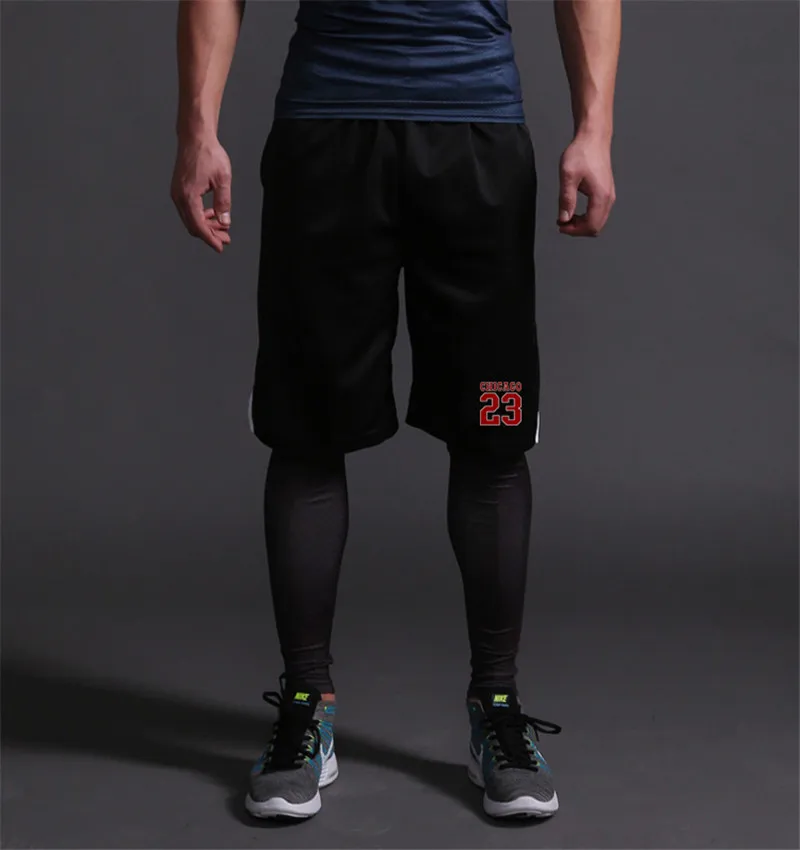 Мужские спортивные шорты для занятия баскетболом, беговые дышащие шорты с карманом, летние спортивные мужские шорты