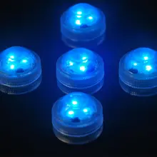 12 шт./лот CR2032 Батарея работать 3 см мини RGB светодиодный погружной фонарик FLoralyte Водонепроницаемый светодиодный свет для Свадебные украшения с пультом дистанционного управления