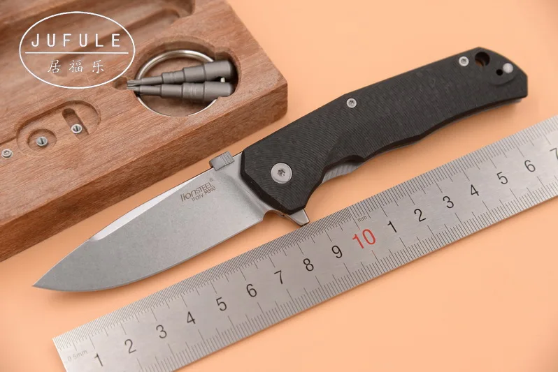 JUFULE сделано Lionsteel TRE M390 углеродное волокно титановый шариковый подшипник Тактический Флиппер складной походный Открытый EDC инструмент кухонный нож