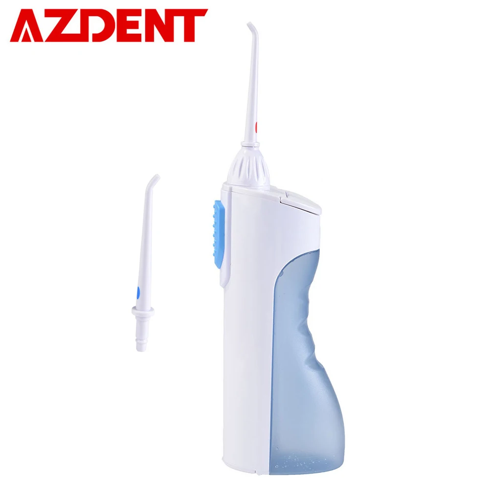 

200ml 2 Mode Portable Water Dental Flosser Oral Irrigator Handheld Battery Operated with 2 Jet Tips for Teeth Whitening Cleaning