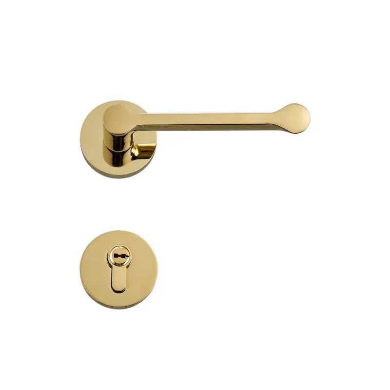 1 Set Modernized Brass Interior Door Handle Sets For 35 50mm