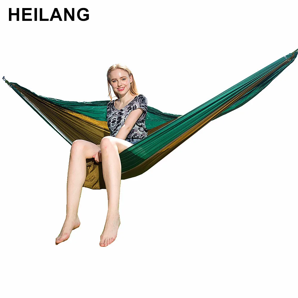 

26 Color 2 People Portable Parachute Hammock Camping Survival Garden Hunting Leisure Hamac Travel Double Person Hamak Hangmat