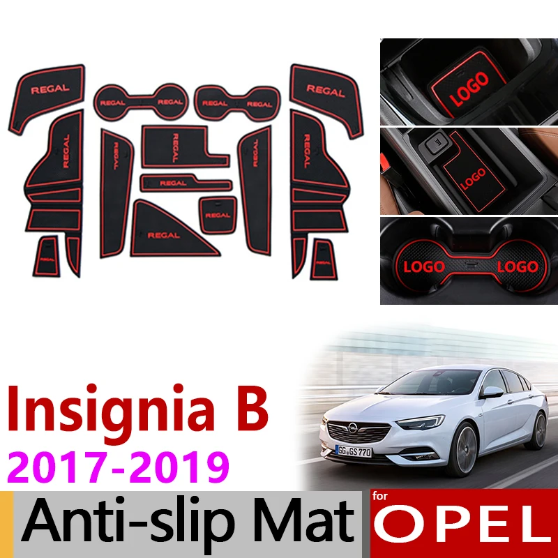 Противоскользящие резиновые ворота слот чашки коврик для Opel Insignia B MK2 OPC GSI Vauxhall Holden Commodore аксессуары наклейки