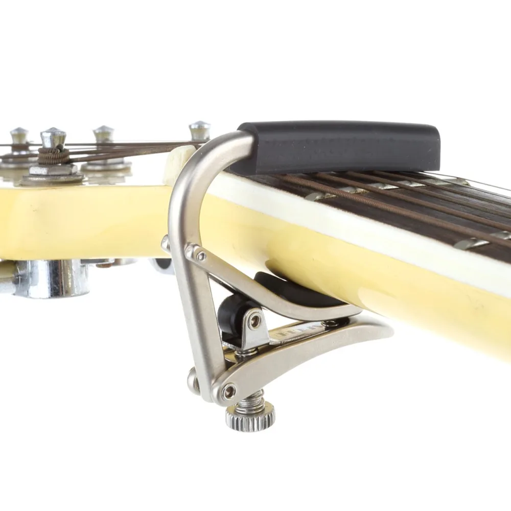 Shubb C1n Capo для акустики и электрики Стальная Струнная Гитара, матовый никель