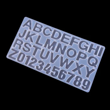 

DIY Silicone Letters Moulds Mold Epoxy Resin Jewelry Pendant Making Tool Crafts