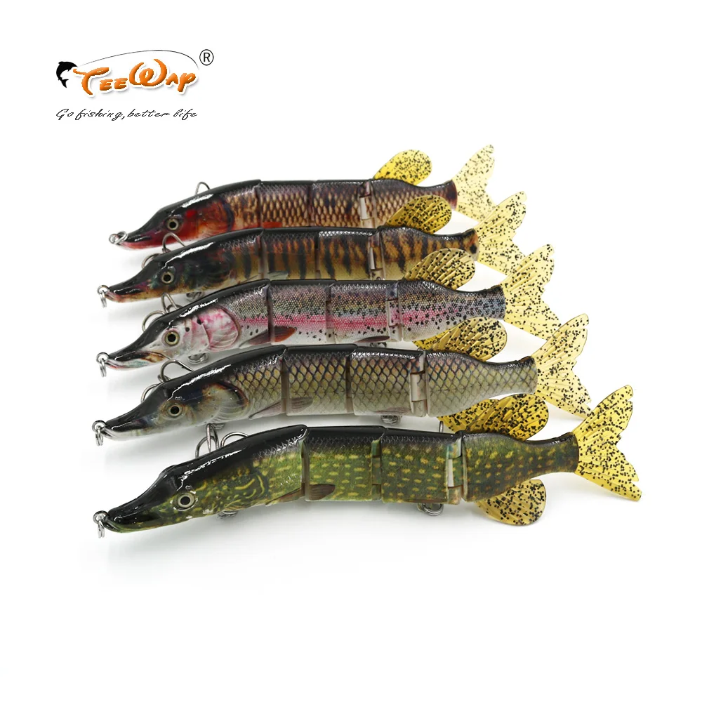 Teeway 1 шт. 26 см 108 г рыболовные приманки 4 сегмента Swimbait Crankbait жесткая приманка для