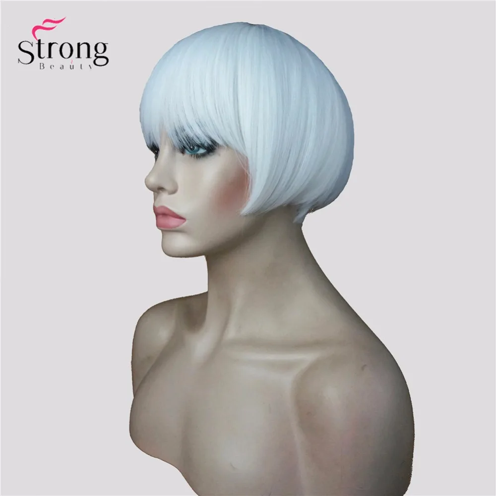 StrongBeauty 20 S взрослых Ревущие Хлопушки Джаз Гэтсби короткий боб костюм парик синтетические парики белый