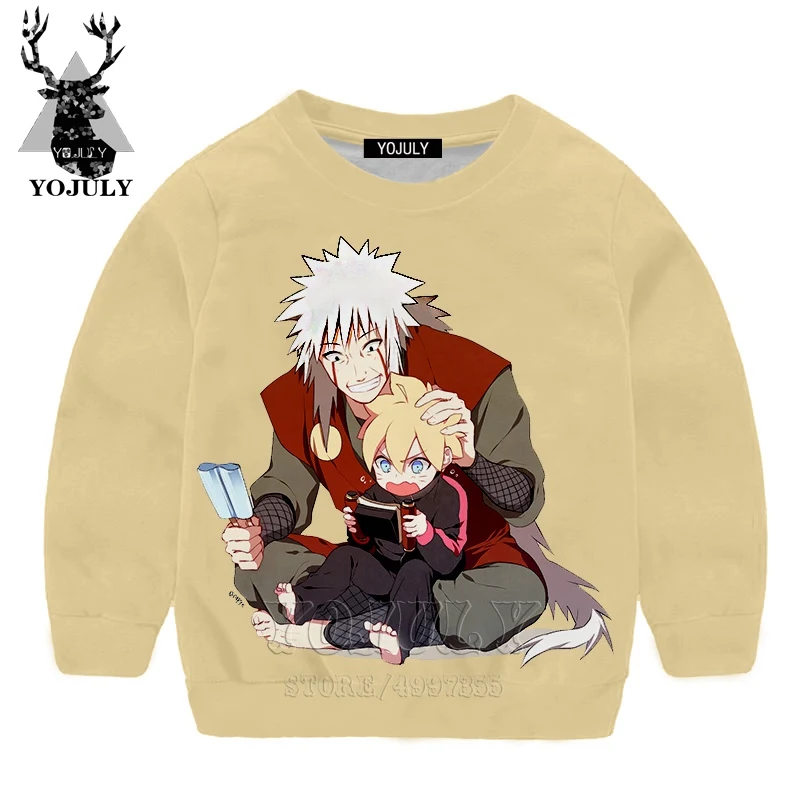 YOJULY/Новинка, BORUTO, аниме, harajuku, 3d принт, Свитшот «Юность» для маленьких мальчиков и девочек, детская одежда модная одежда с длинными рукавами, Modis, лидер продаж, SW66