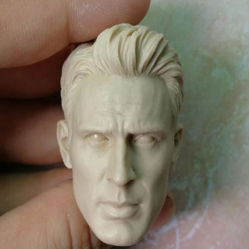 Captain America 3 1//6 Civil War Wearing Helmet Chris Evans Model Head Carving