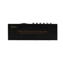 Wiistar HDMI цифровой аудиодекодер к HDMI/VGA/SPDIF/5,1 Surround Sound конвертер адаптер Бесплатная доставка