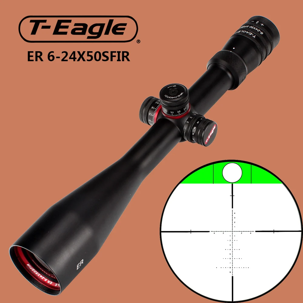 T-Eagle ER 6-24X50 SFIR тактические оптические прицелы охотничий прицел стекло травленая