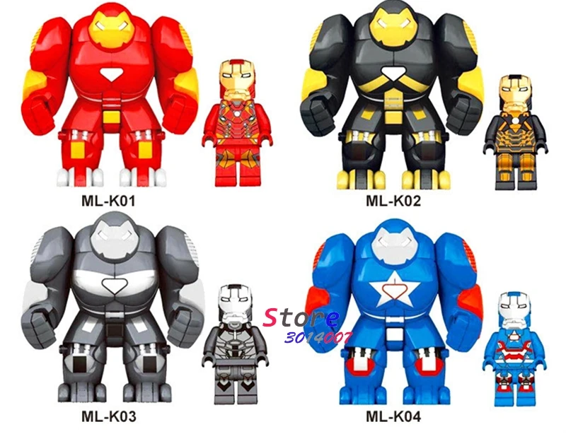 

MR298 Hulk Buster HulkBuster Large Big Iron Man Collection Series building Blocks Kid Gift bricks toys for children juguetes