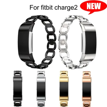 

Genuine Luxury D Style Stainless Steel Wrist Watch Band Bracelet Strap Smart Watch Bands Strap For Fit bit Charge 2 Watchband