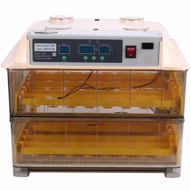 Household Commercial 96 Eggs Incubator for Chicken Duck Geese Poultry