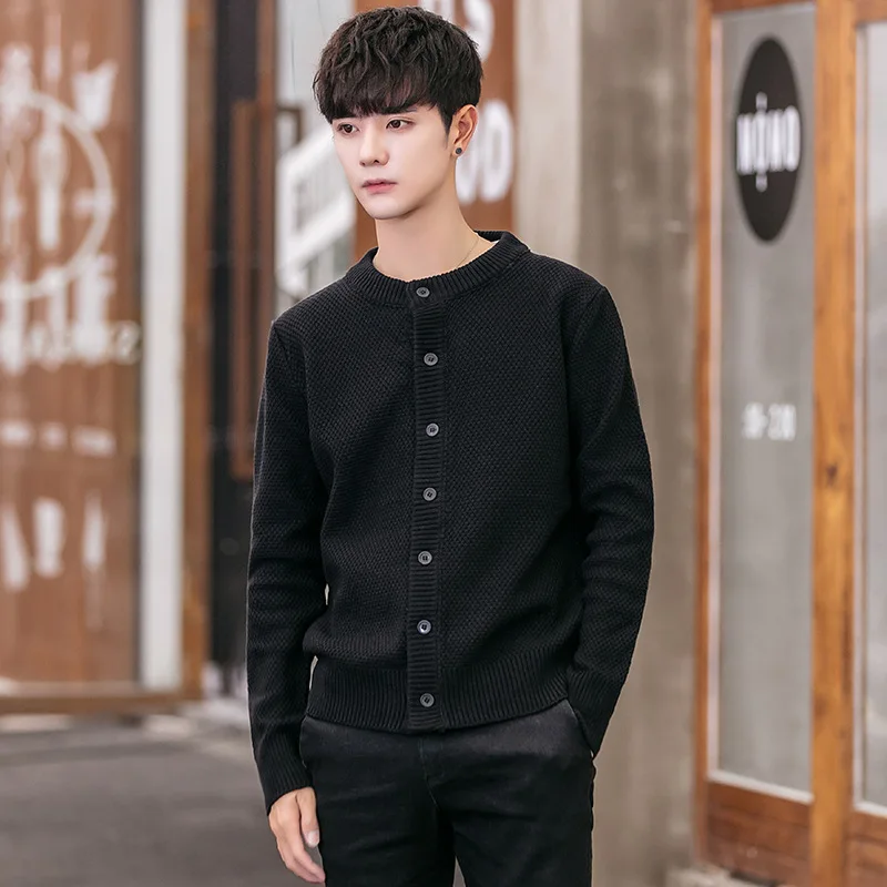

MRMT 2019 Brand Spring Autumn New Men's Sweaters Round Neck Knitting Sweaters Leisure Thin for Male Cardigan Sweater Coat