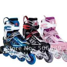 Модернизированная только обувь Детские Роликовые Коньки раздвижные колеса подарок для детей спортивная обувь только обувь есть защитный костюм