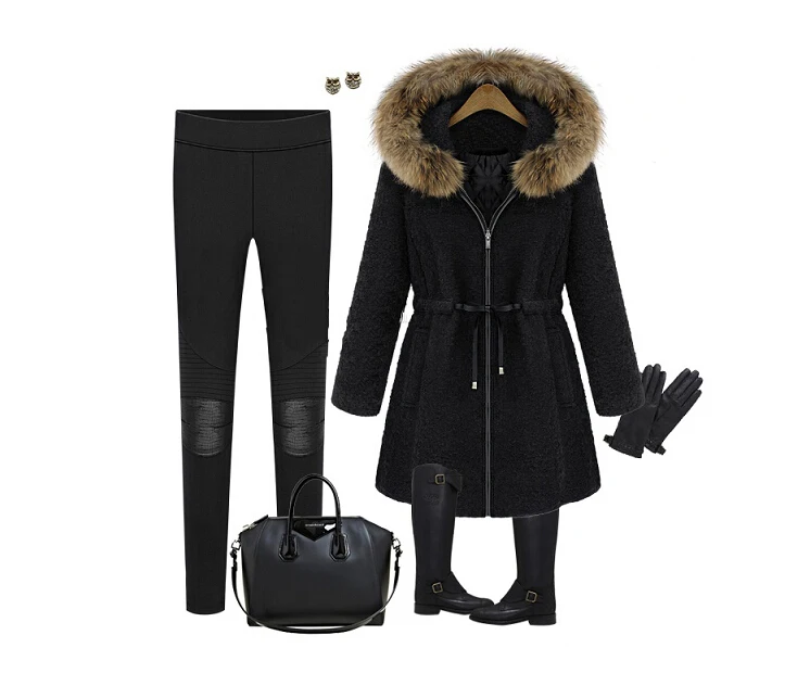 Женское шерстяное пальто ZADORIN, новинка, модное Однотонное шерстяное пальто с капюшоном и длинным рукавом, теплое Элегантное зимнее пальто на молнии