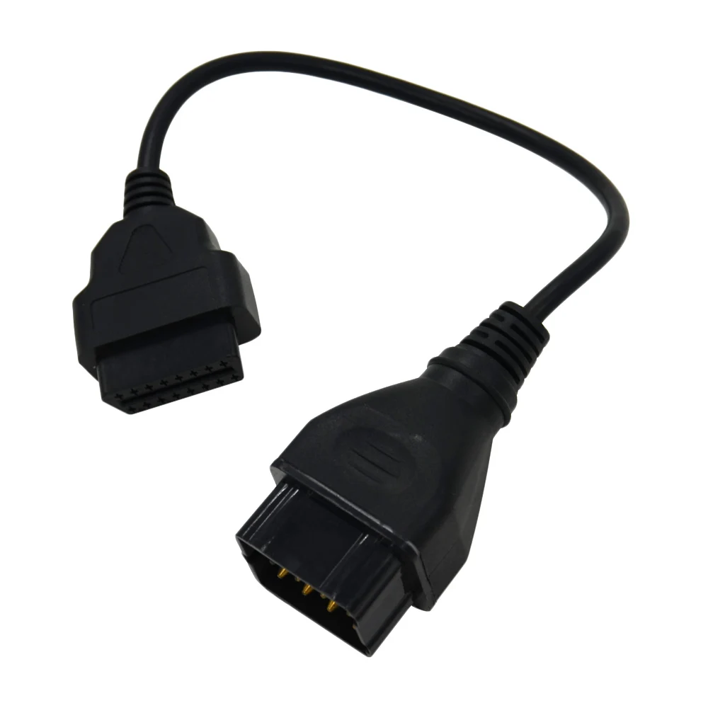 Для RE-NAULT 12 штепселный 12Pin мужской to OBD OBD2 OBDII DLC 16 Pin 16Pin женский может быть