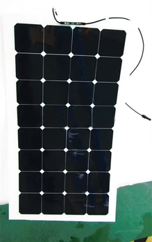 

Can be bent better for you to install, 12V 100W white solar panel kit caravan camping power battery charge