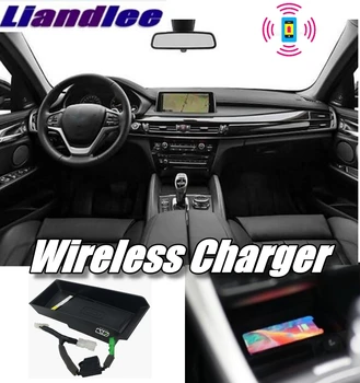 

Liandlee Wireless Car Phone Charger Armrest Storage Compartment Fast qi Charging For BMW X6 F16 X6M F86 2014~2019