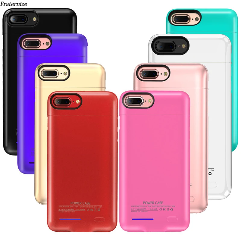 

For iPhone 6 6S 7 8 Plus 3000/4200mAh magnetic Battery Charger Case Backup External Power Bank Charging Back Cover cases capa
