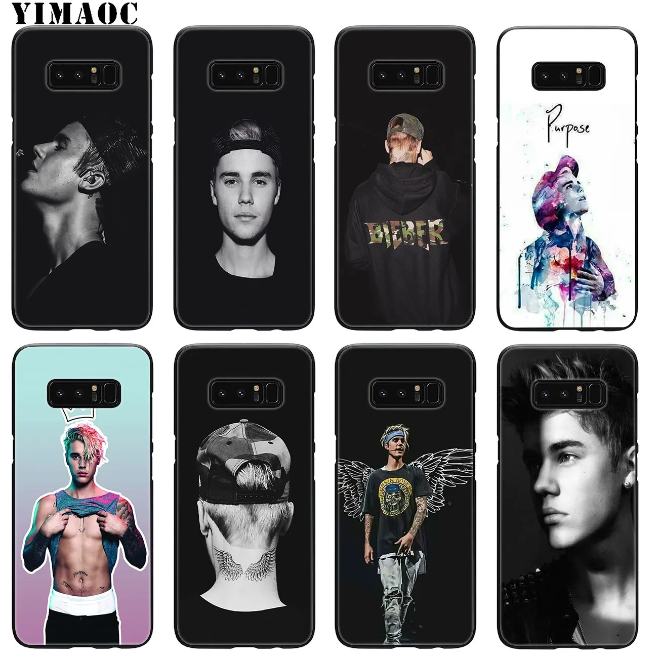 YIMAOC Justin Bieber Soft Silicone Phone Case for Samsung Galaxy A6 Plus A9 A8 A7 2018 A3 A5 2016 2017 Black Note 9 8 Cover