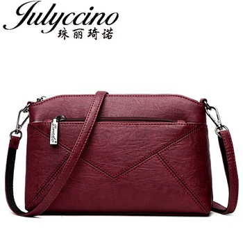 

JULYCCINO Fashion Ladies' Leather Pu Handbags Messenger Bag for Women Shoulder Bags Famous Crossbody Women Designer Bags Bolsa