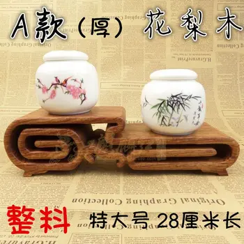 

Kylin rosewood rosewood teapot stone jade vase flower head wood carving book several large base