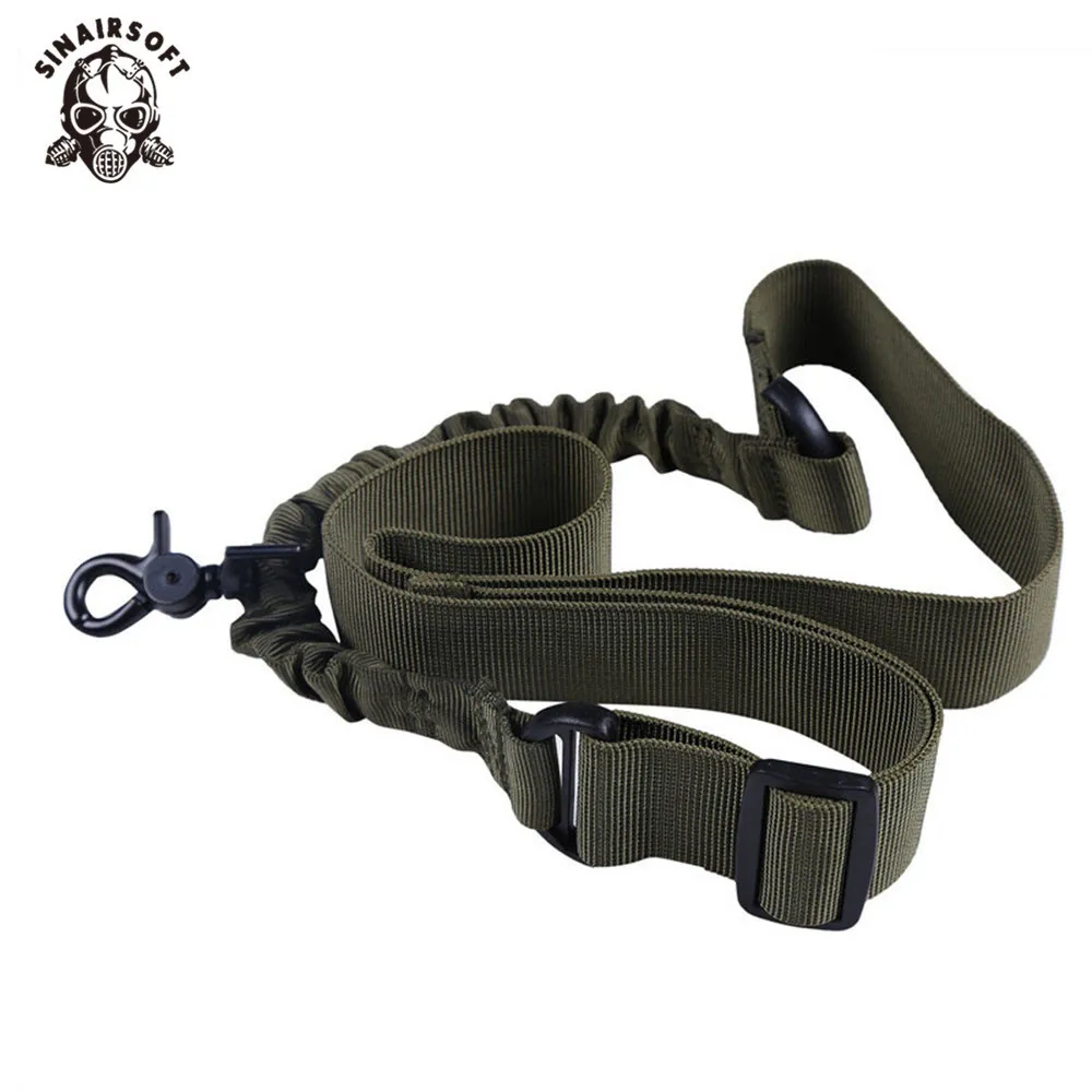 

NEW Nylon Multi-function Adjustable Tactical Single Point Bungee Rifle Gun Sling Hunting Paintball shooting Strap Army Green