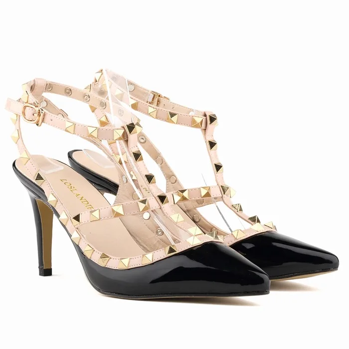 versace studded heels