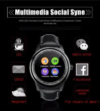 DUAL-CORE-CHIP-DM365 LEM1 smart uhr Bluetooth IP67 wasserdichte Runde smartwatch IOS Android für iphone k8 smart uhr KW18 gw01 huawei uhr