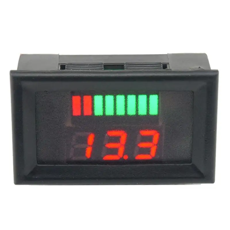 Mini Digital Voltmeter Ammeter DC 12-60V Panel Amp Volt Voltage Current Meter Tester Green Red Dual LED Display