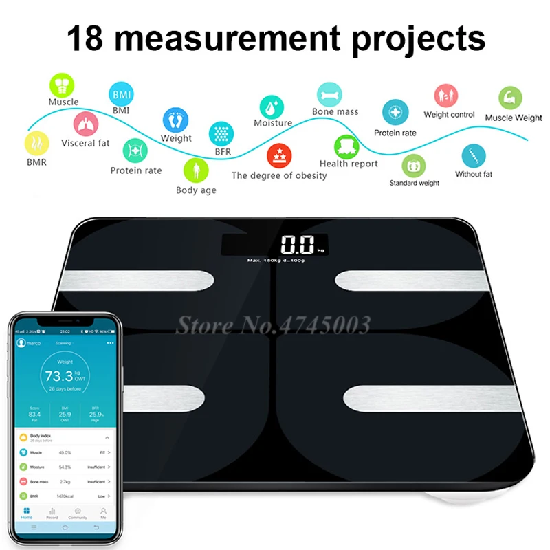 Умные весы средства ухода за кожей жира вес s Pesas Цифровой баланс подключения научных весом Весы машина Bluetooth приложение для Android или IOS