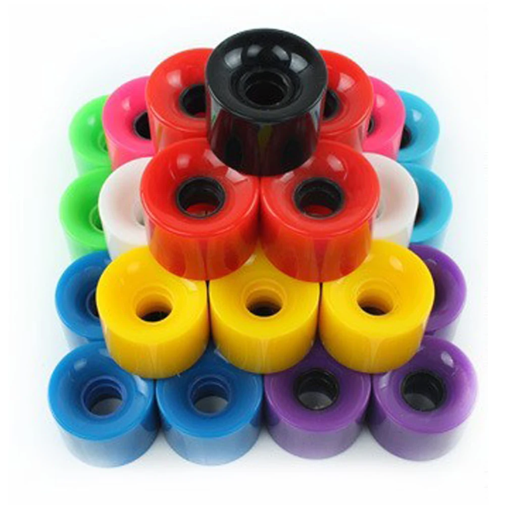 

1Set (4 pcs) Blank Pro 60 X 45 mm Pu Wheels Fit Mini Cruiser Skateboard Long Skate Board
