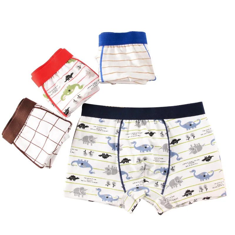 4 Pcs/Lot Children Underwear Clothing Cotton Baby Boy Panties Cartoon ...