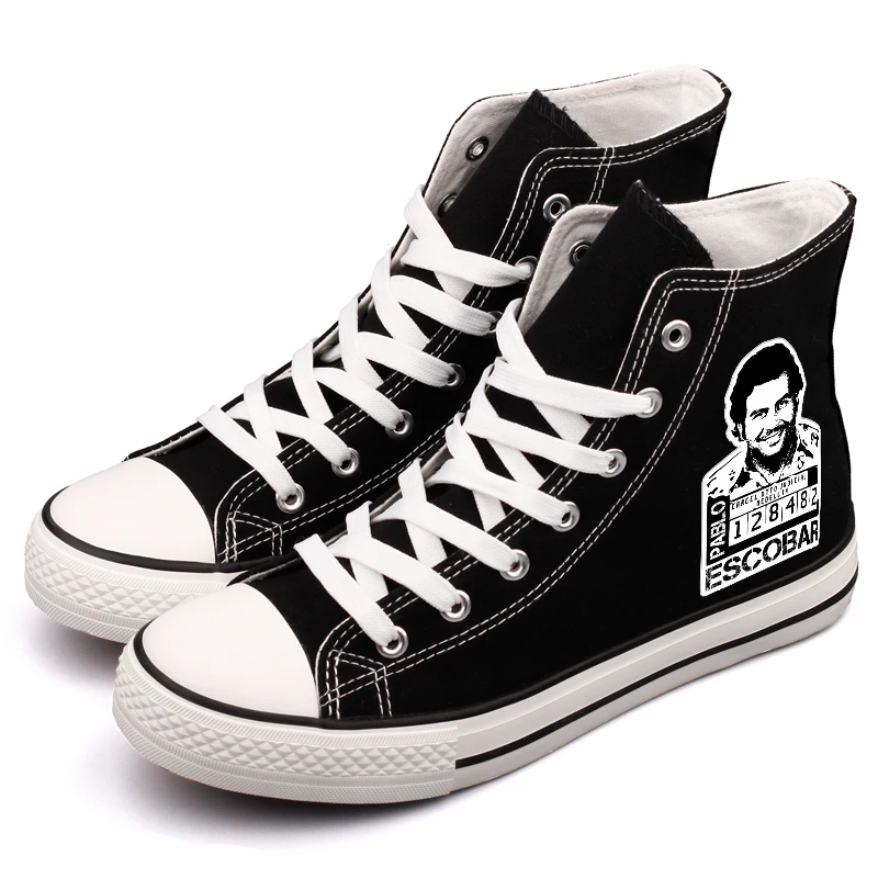 

Hot Movie Star Printed Canvas Shoes High Top Men Boys Tenis Espadrilles Casual Walking Shoes Sapatos Masculino